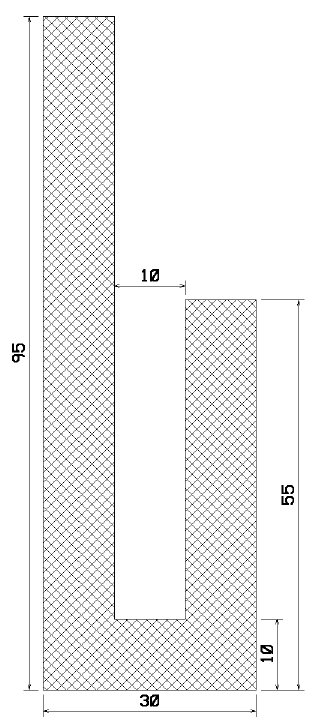 MZS 25510 - sponge profiles - U shape profiles