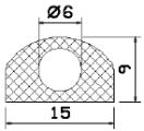 MZS 25554 - EPDM-Schaumgummi-Profile - Halbrundprofile / D-Profile