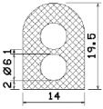MZS 25558 - EPDM szivacs gumiprofilok - Félkör alakú, D-profilok MZS 25558 - EPDM szivacs gumiprofilok - Félkör alakú, D-profilok