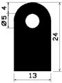 HR 1597 - szilikon gumiprofilok - Félkör alakú, D-profilok HR 1597 - szilikon gumiprofilok - Félkör alakú, D-profilok