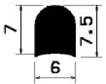 HR 1593 - szilikon gumiprofilok - Félkör alakú, D-profilok HR 1593 - szilikon gumiprofilok - Félkör alakú, D-profilok