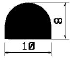 HR 1613 - EPDM-Gummiprofile - Halbrundprofile / D-Profile