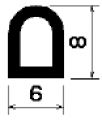 HR 1637 - EPDM rubber profiles - Semi-circle, D-profiles