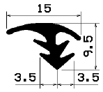 FA 1675 - gumiprofilok - Takaró és 'T' alakú profilok