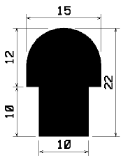 FA 1701 - gumiprofilok - Takaró és 'T' alakú profilok