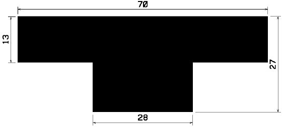 T 0107 - szilikon gumiprofilok - Takaró és 'T' alakú profilok