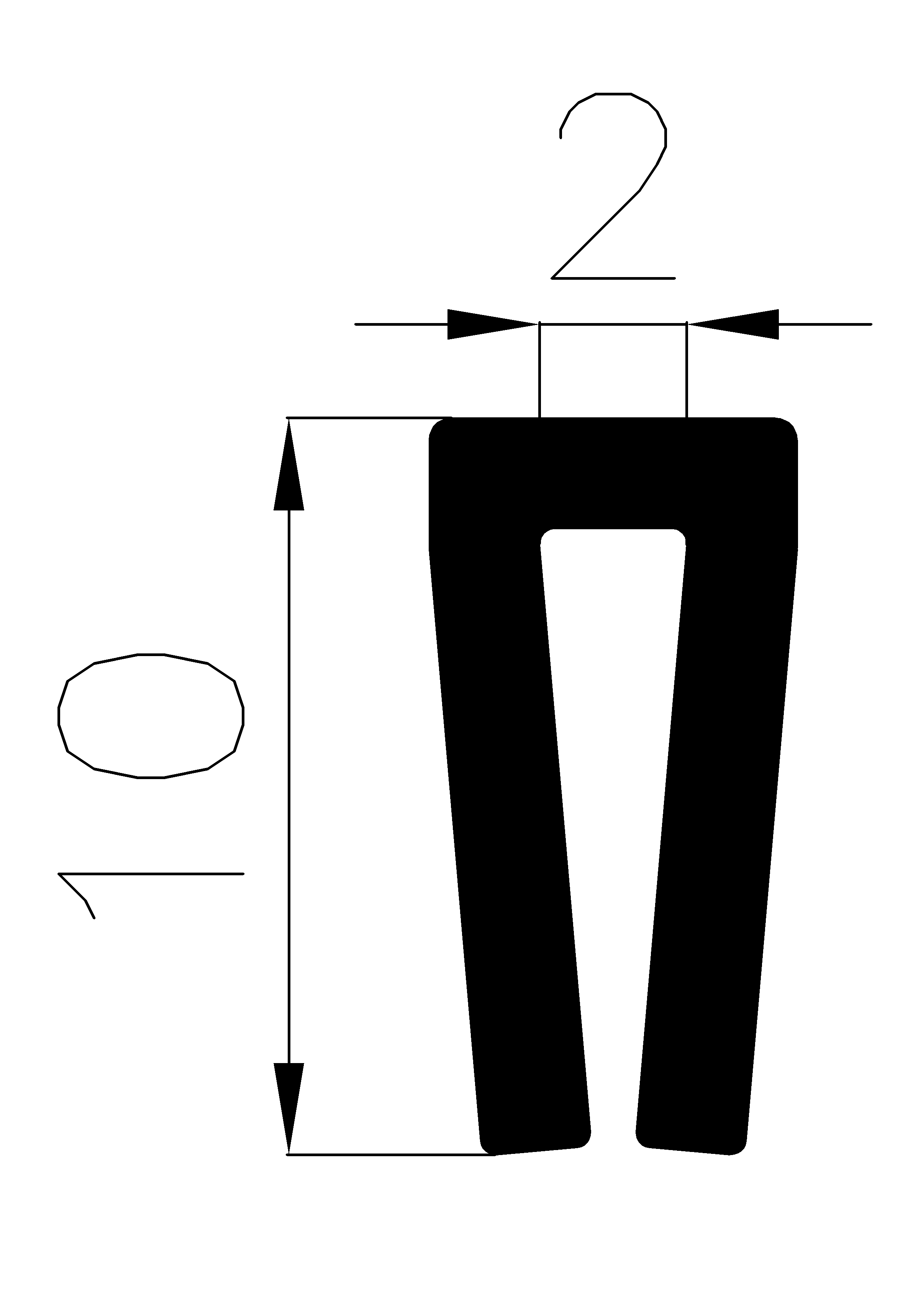 5830370KG - EPDM-Gummi -Profile - U-Profile