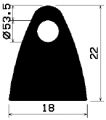 HR 1756 - gumi és szilikon profilok - 100 méter alatt - Félkör alakú, D-profilok