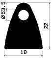HR 1756 - gumi és szilikon profilok - 100 méter alatt - Félkör alakú, D-profilok HR 1756 - gumi és szilikon profilok - 100 méter alatt - Félkör alakú, D-profilok