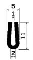 TU1- 0396 1B= 200 m - gumiprofilok - U alakú profilok