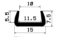 TU1- 1761 - EPDM-Gummi -Profile - U-Profile