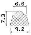 1B= 50 m MZS 25731 - EPDM szivacs gumiprofilok - Félkör alakú, D-profilok 1B= 50 m MZS 25731 - EPDM szivacs gumiprofilok - Félkör alakú, D-profilok