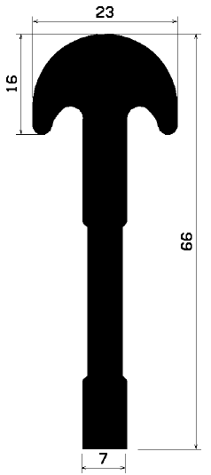 T 1782 - gumiprofilok - Takaró és 'T' alakú profilok
