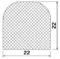 MZS 25738 - EPDM szivacs gumiprofilok - Félkör alakú, D-profilok MZS 25738 - EPDM szivacs gumiprofilok - Félkör alakú, D-profilok