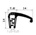 SD-0084 - coextrudált fémbetéttel - Élvédő profilok