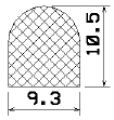 1B= 50 m MZS 25741 - EPDM szivacs gumiprofilok - Félkör alakú, D-profilok 1B= 50 m MZS 25741 - EPDM szivacs gumiprofilok - Félkör alakú, D-profilok
