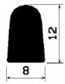 HR 1806 - EPDM gumiprofilok - Félkör alakú, D-profilok
