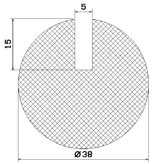 MZS 25742 - szivacs gumiprofilok - U alakú profilok