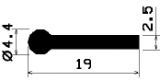 FN 1818 - EPDM gumiprofilok - Lobogó vagy 'P' alakú profilok