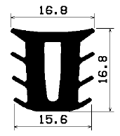 8040360KG - gumiprofilok - Takaró és 'T' alakú profilok