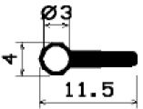 FN 1856 - silicone  profiles - Flag or 'P' profiles