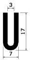 TU1- 0905 - gumiprofilok - U alakú profilok