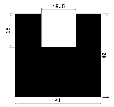 TU1- 1877 - rubber profiles - U shape profiles