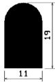HR 1862 - EPDM gumiprofilok - Félkör alakú, D-profilok