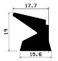 Z1 -1889 - szilikon gumi  profilok - Ajtókeret- ablak tömítő profilok