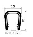 SD-0910 - coextrudált fémbetéttel - Élvédő profilok