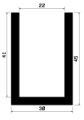 TU1- 1033 - EPDM-Gummi -Profile - U-Profile