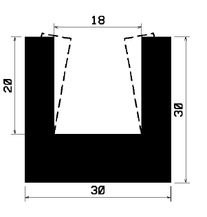 TU1- 1921 - EPDM-Gummi -Profile - U-Profile