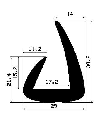 TU1- 1946 - EPDM-Gummi -Profile - U-Profile