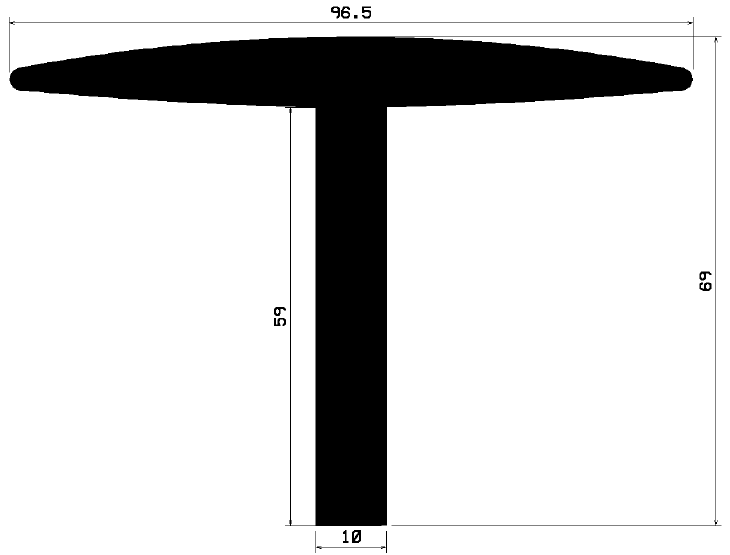 KG15030370 - gumiprofilok - Takaró és 'T' alakú profilok