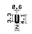 TU1- 2031 - gumiprofilok - U alakú profilok