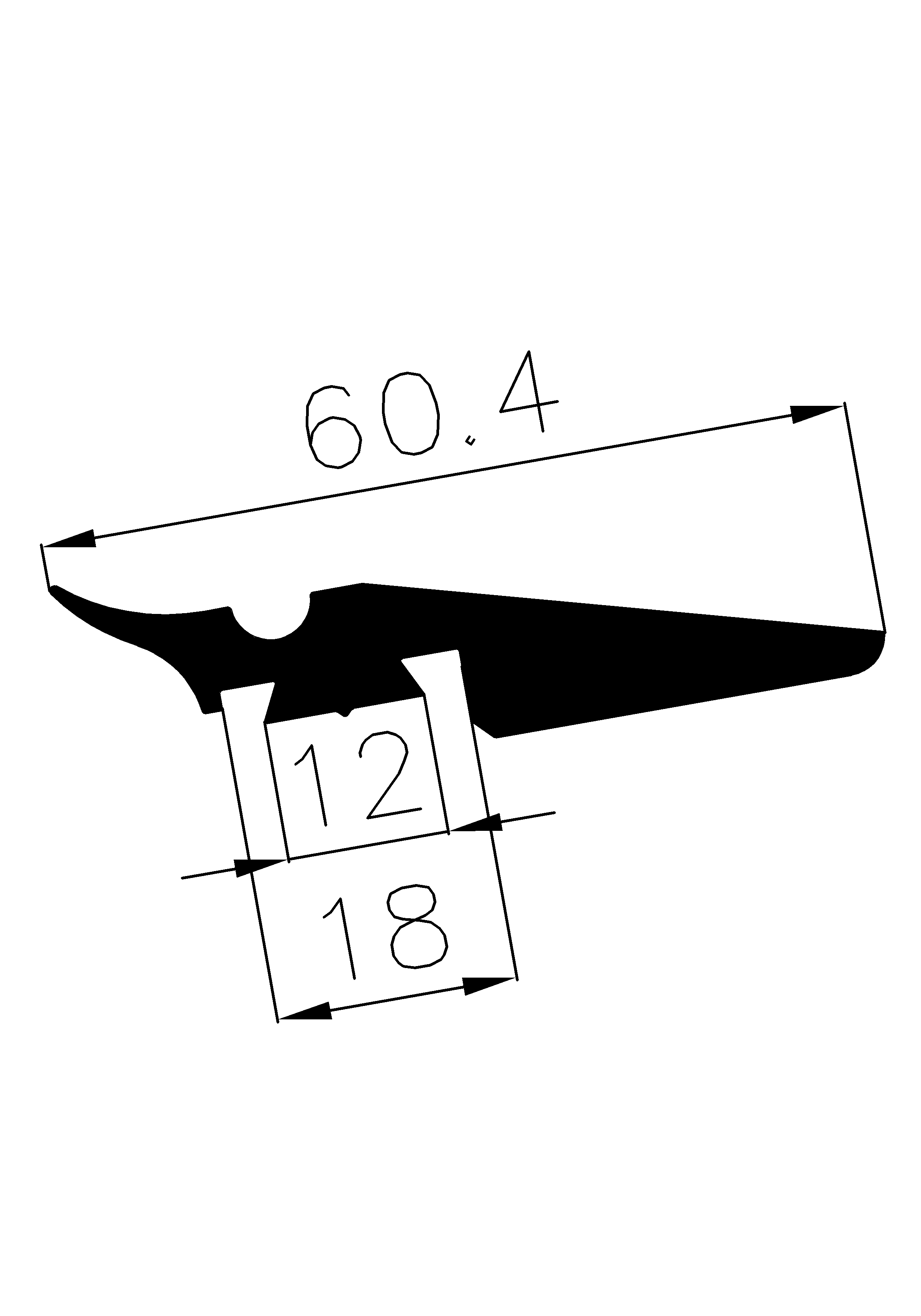 7050370KG - gumiprofilok - Takaró és 'T' alakú profilok