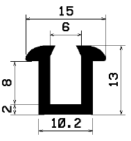 - TU1- G763 - rubber profiles - U shape profiles