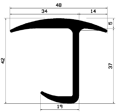 FA 2050 - rubber profiles - Cover and T-profiles