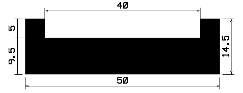 TU1- 2056 - EPDM-Gummi -Profile - U-Profile