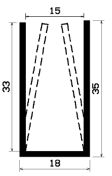 TU1- 2063 - EPDM-Gummi -Profile - U-Profile