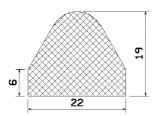 MZS 25777 - EPDM szivacs gumiprofilok - Félkör alakú, D-profilok