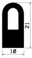 Hr 2113 - silicone rubber profiles - Semi-circle, D-profiles