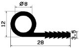 FN 2454 - Silikon Profile - Fahnenprofile bzw. P-Profile