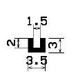 TU1- 2451 - szilikon gumiprofilok - U alakú profilok