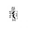 KS 2320 - Üveg szorító, üvegező profilok