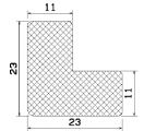 MZS 25783 - szivacs gumi profilok - Szögalakú profil / L-profil