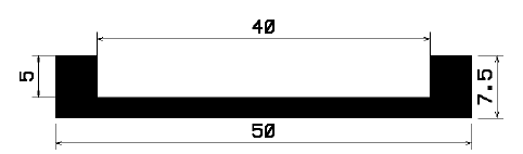 TU1- 2152 - EPDM-Gummi -Profile - U-Profile