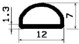 HR 2185 - EPDM gumiprofilok - Félkör alakú, D-profilok HR 2185 - EPDM gumiprofilok - Félkör alakú, D-profilok