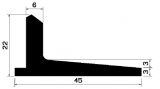 Wi 2201 - gumi profilok - Szögalakú profil / L-profil