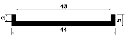 TU1- 2225 - rubber profiles - U shape profiles
